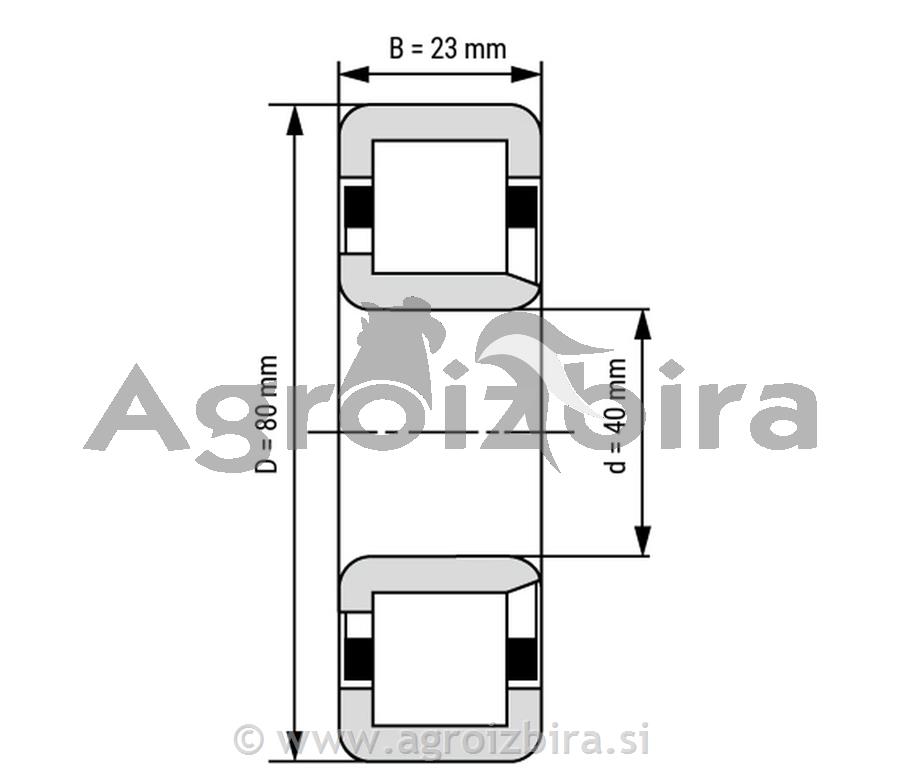 LEŽAJ NJ 2208 40x80x23 UTB RED.