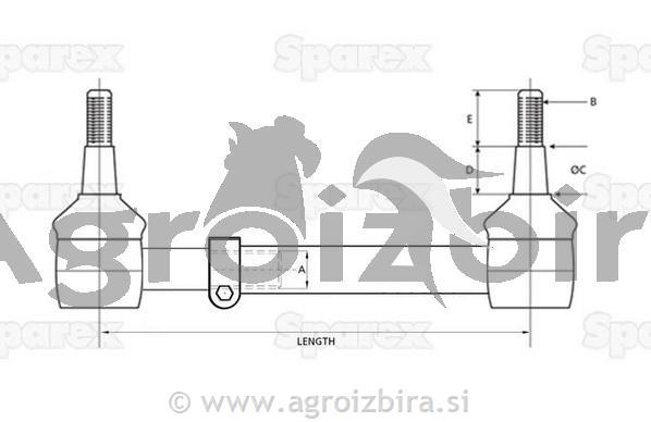 VEZNI DROG MASSEY FERGUSON 1050-1150mm