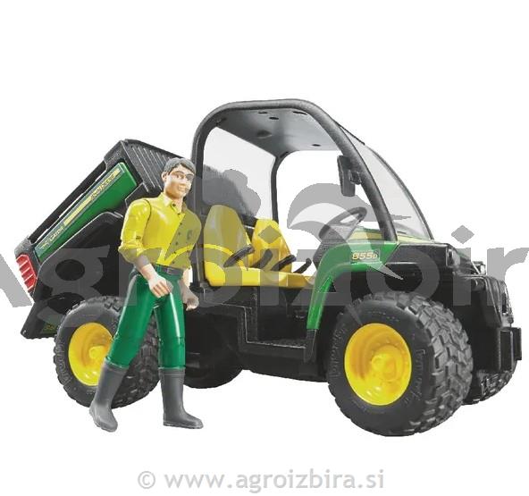 BRUDER Gator z voznikom John Deere 02490